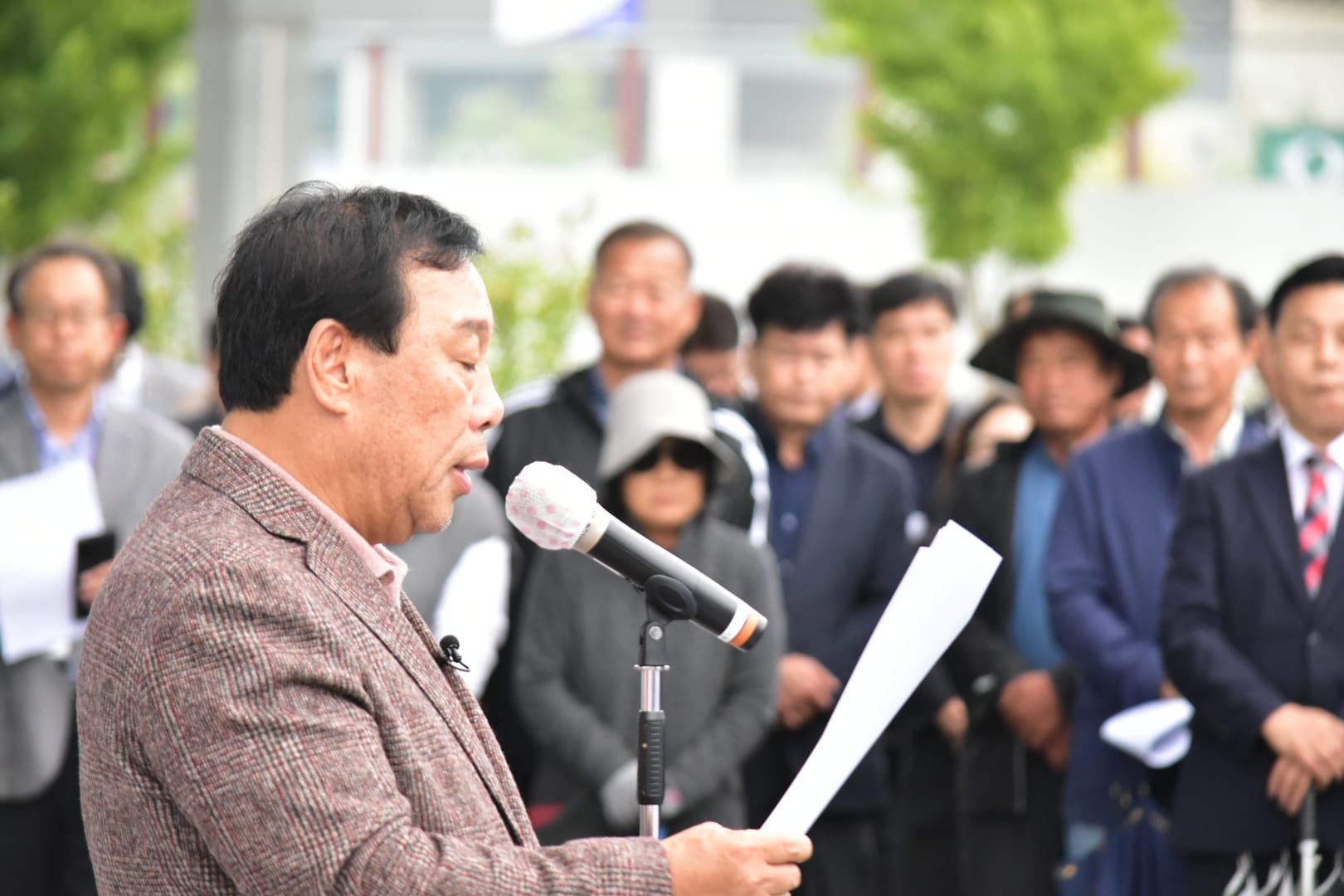 최민호 시장, 국제정원도시박람회 예산안 통과 위해 단식 돌입