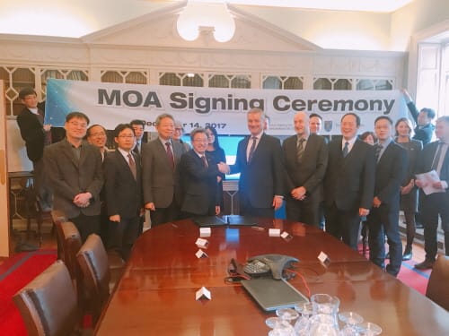 이원재 행복청장, 아일랜드 트리니티대학 방문 MOA 체결
