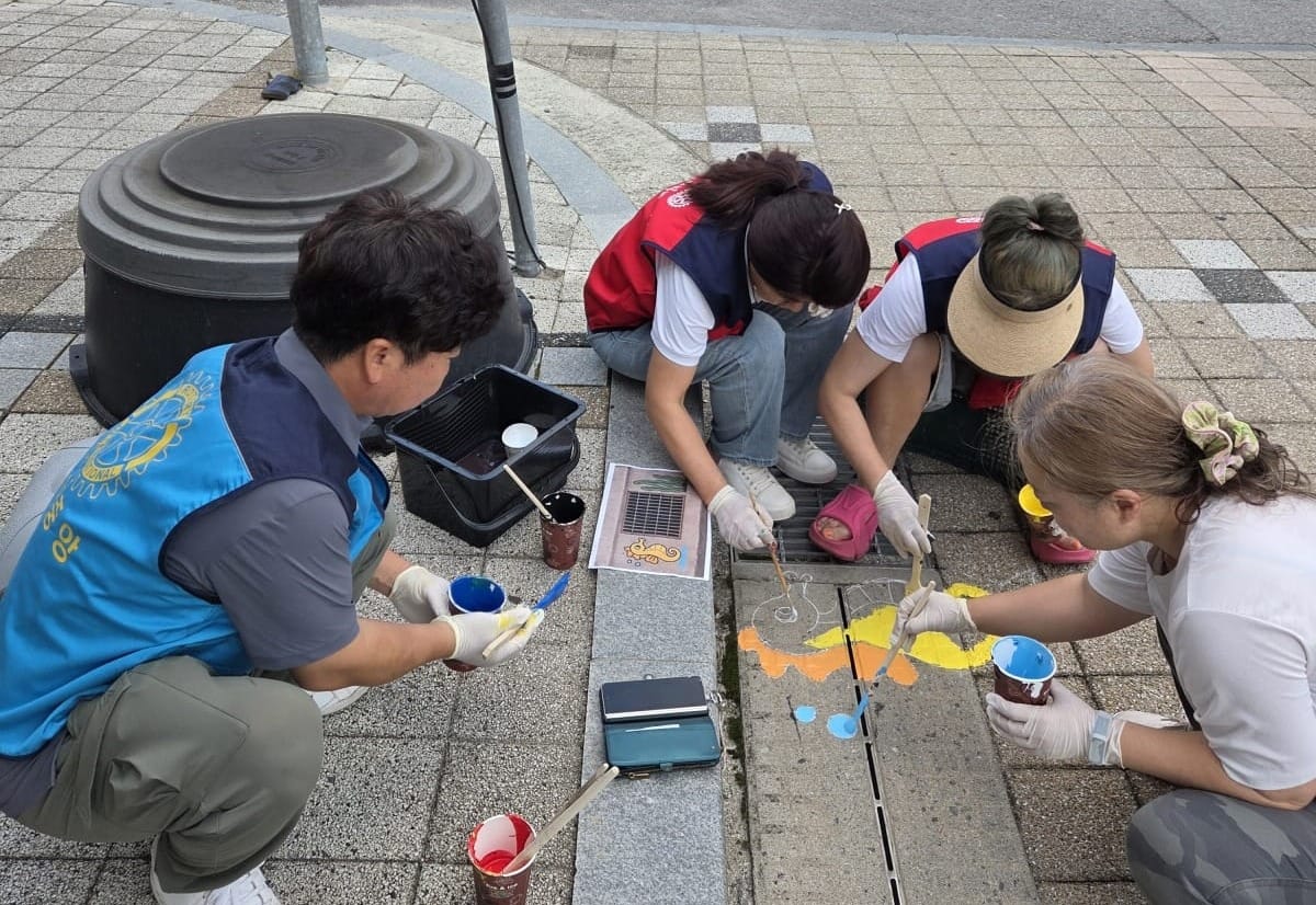 ‘빗물받이 그림 그리기 캠페인’ 성공적 마무리 됐다!