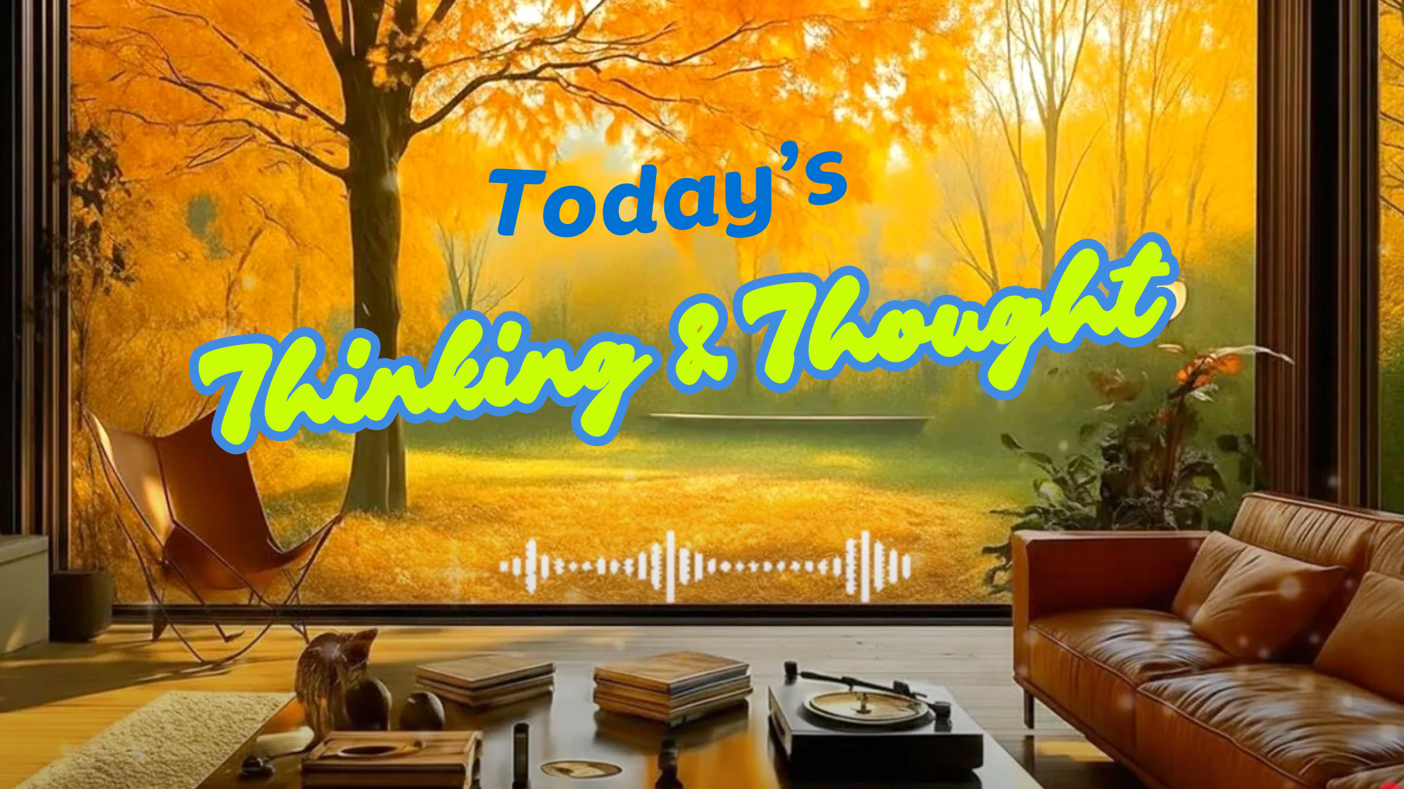 오늘의 Thinking and Thought