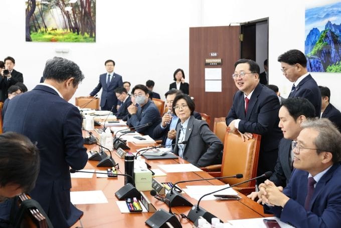 이장우 대전시장, 여･야 국회의원 방문‘국비확보 총력전’