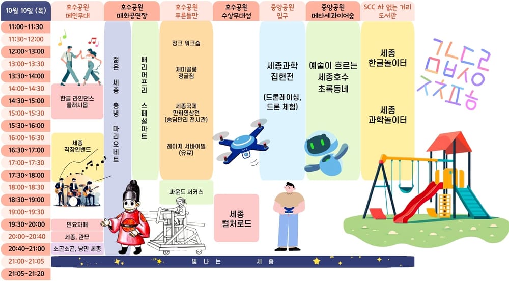 세종축제 2일 차 호수공원 수놓는 흥겨운 발걸음 post image