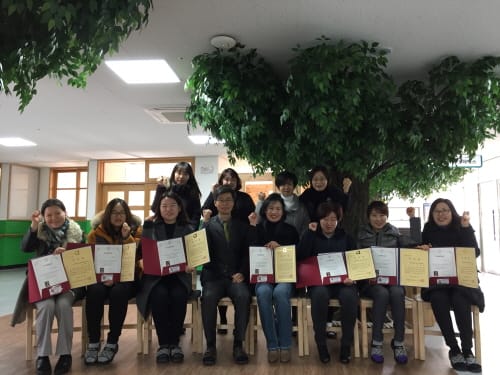 세종누리학교 학부모들이 바리스타가 되는 최종 관문을 통과했다 post image