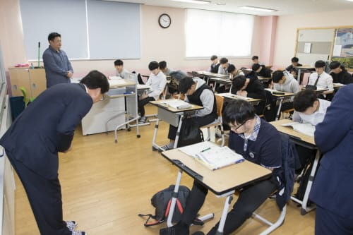 최교진 교육감, 고 3 수험생 격려 방문 post image