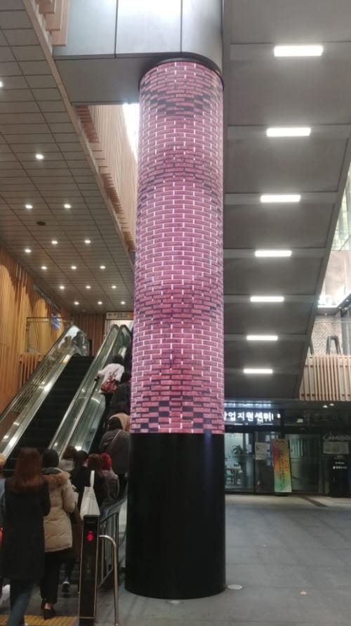 키오스크코리아, 초 고화질 곡면형 art LED 전광판 구축 post image