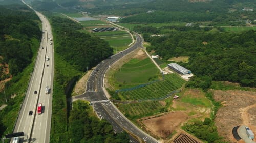 청양 장평 위험도로 개선 조기 준공 post image