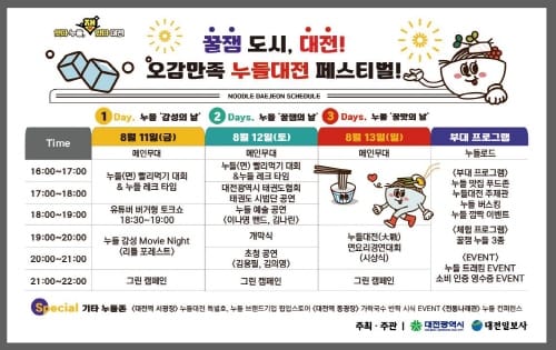 잇다 누들, 잼있다 대전! 누들대전 페스티벌 개최 post image
