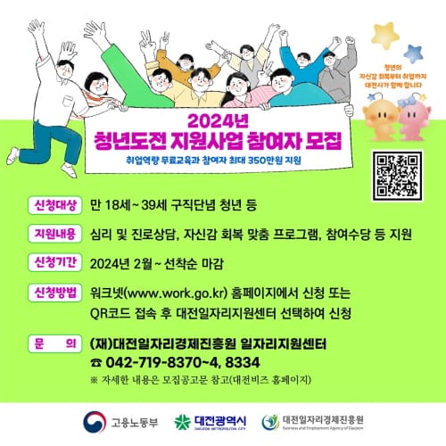 2024년 청년도전 지원사업 참여자 모집 post image