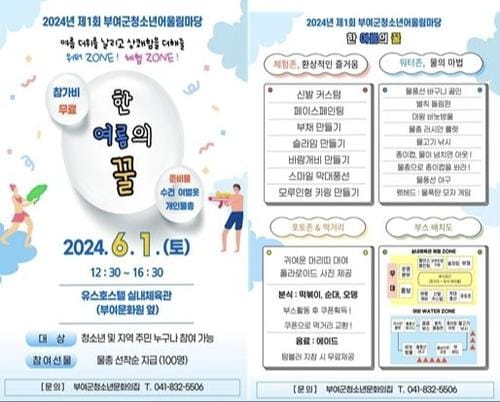 부여군, 청소년어울림마당 ‘한 여름의 꿀’ 개최 post image