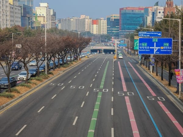 초보 운전자도 안심, 대전시 색깔 유도선 재정비 post image