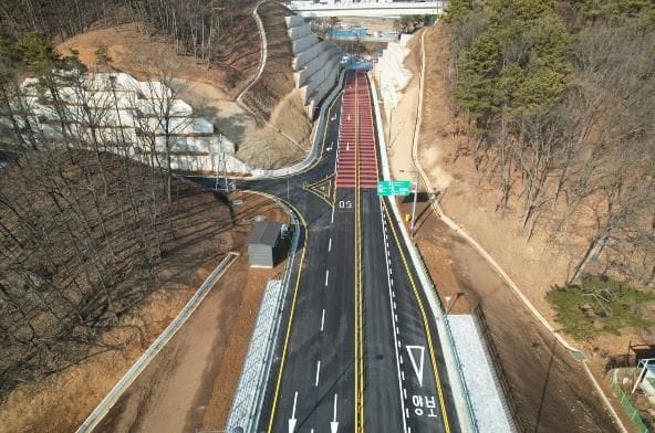 세종시 전동면 벤처밸리산단~국도 1호선 진입도로 개통 post image