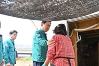 김태흠 지사, 수해복구 현장 및 임시대피소 점검 post image