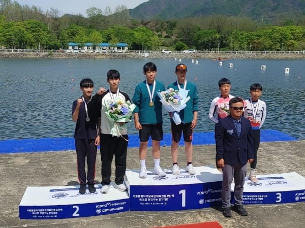 대전만년중 카누부, 전국 카누 경기대회에서 금빛 물살 post image
