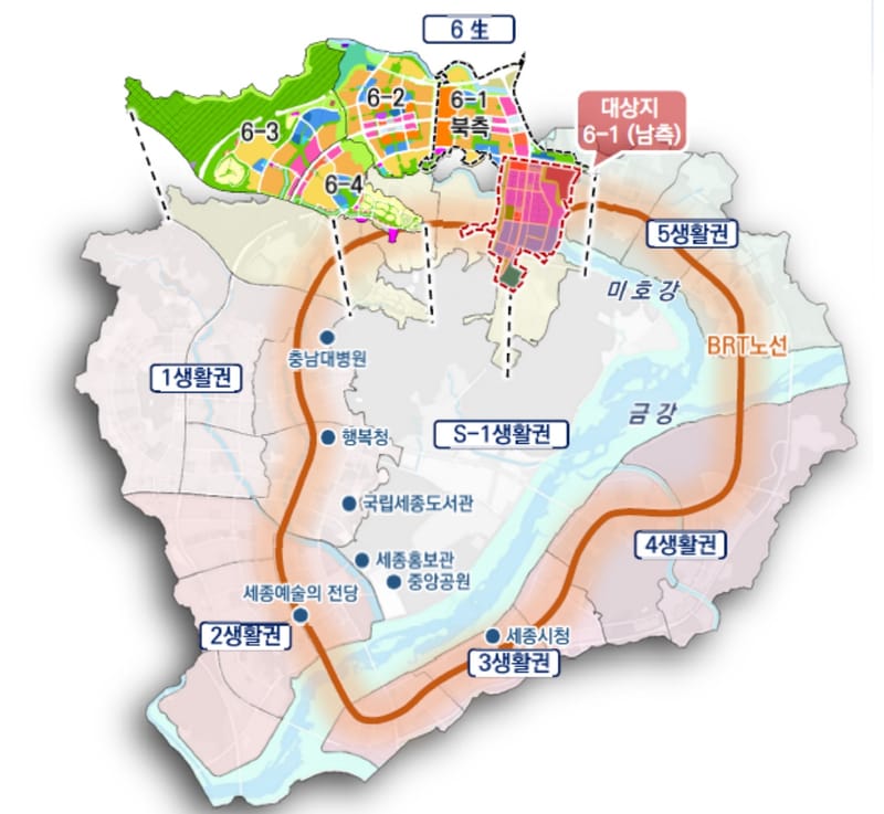 국가상징구역 지원, 6-1生 남측 도시계획 시동... 국회세종의사당·대통령 제2집무실 배후지 조성 post image