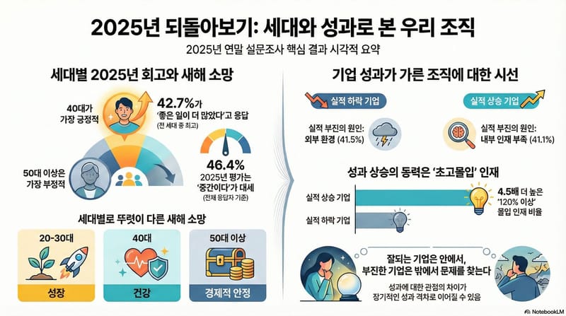 "당신에게 있어 2025년은?... 가장 우울하고 답답한 시간을 보낸 세대는 50대 post image