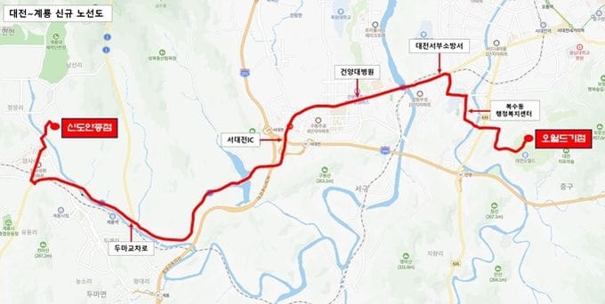대전시 2.12일부터 시내버스 노선 신설․조정 운행 post image